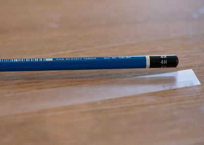 pencil with 4h hardness for testing display protection material and glass